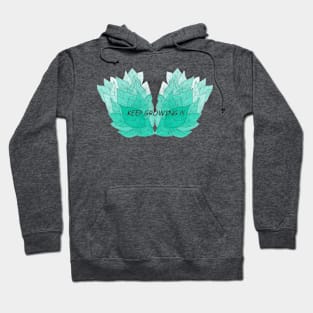 KEEP GROWING!!! - WATERCOLOUR LEAVES Edition 2 Hoodie